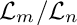 $ \mathcal{L}_m / \mathcal{L}_n $